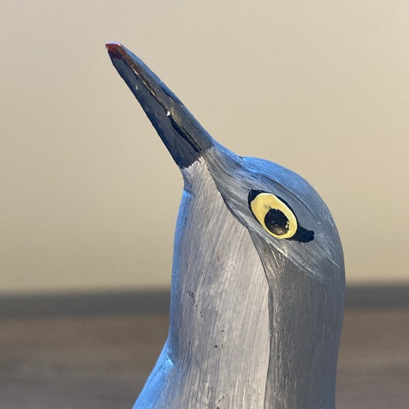 Sculpture cat Bird Figurine on Driftwood hand painted - Picture 5 of 16